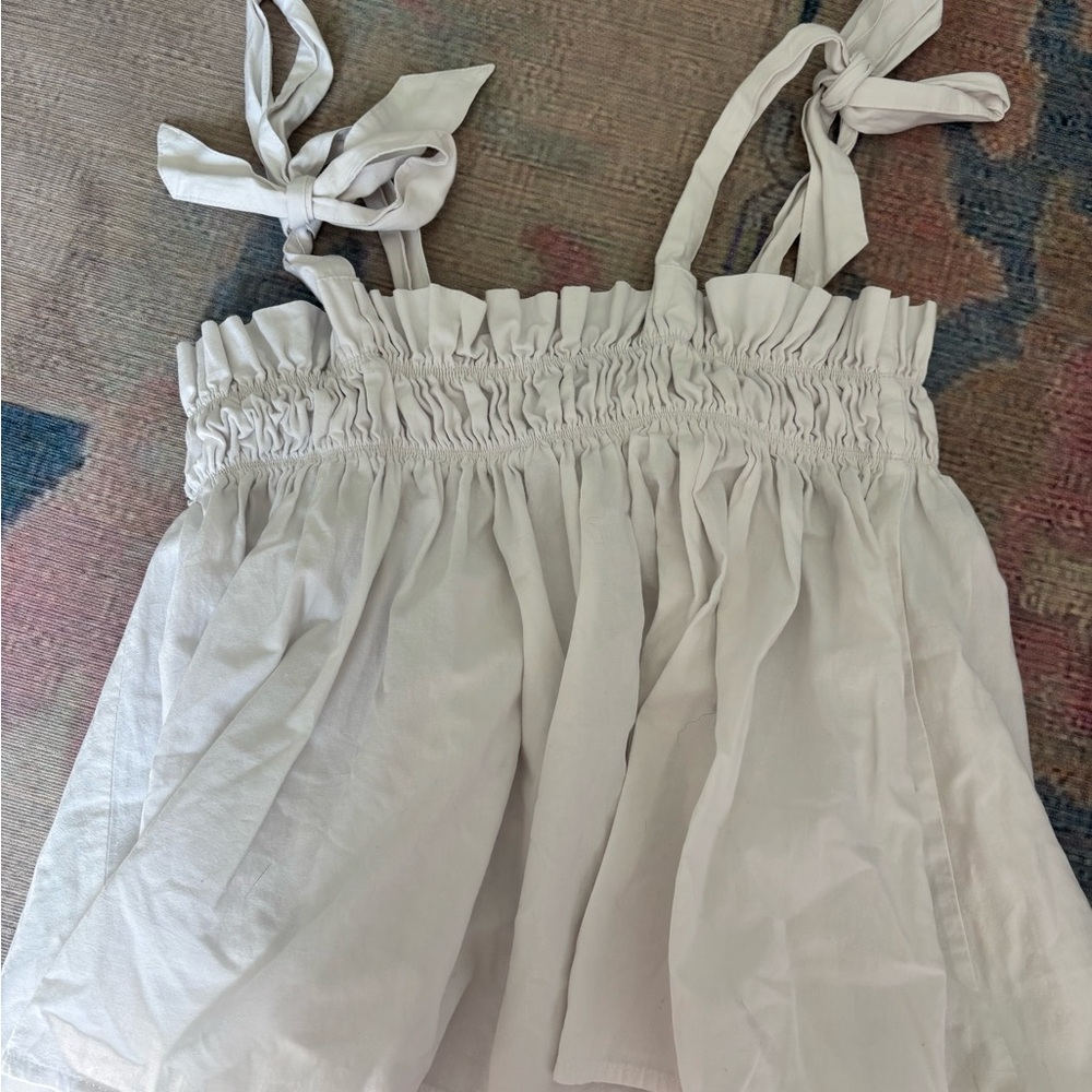 White Ruffled Off-Shoulder Top
Forever 21
Small